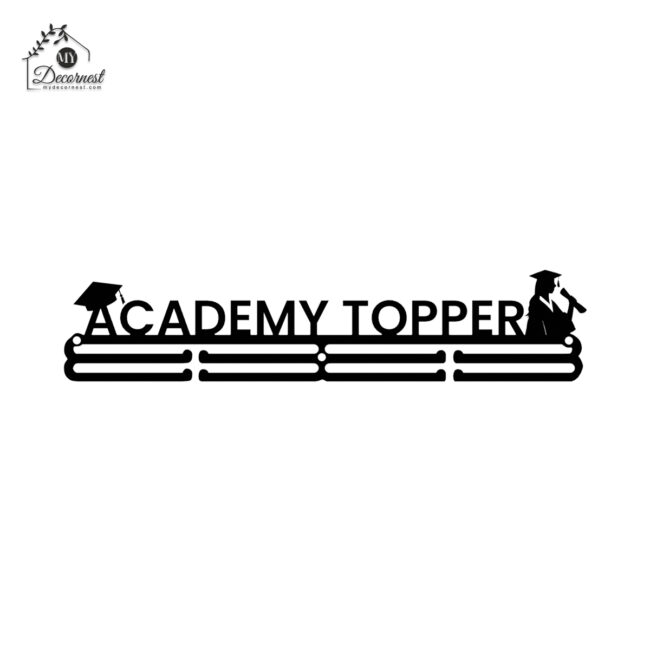 Academy Topper Medal Hanger | Hangs Up to 60 Medals | Sports Medal Wall Display | Medal Holder | Black Glossy Finish Medal - Image 3