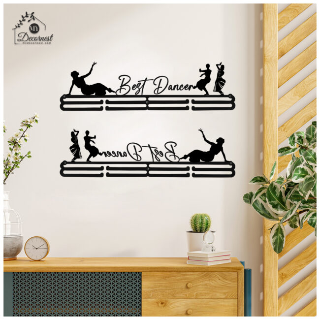 Best Dancer Medal Hanger | Hangs Up to 60 Medals | Sports Medal Wall Display | Medal Holder | Black Glossy Finish Medal - Image 6