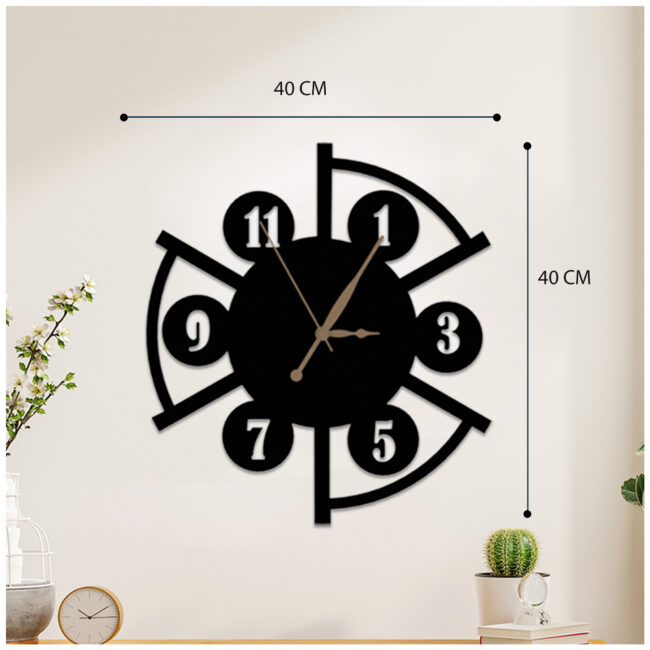 Minimalist One Metal Wall Clock | Modern Premium | Living Room Bedroom | Home Decor | Analog 40 cm - Image 4