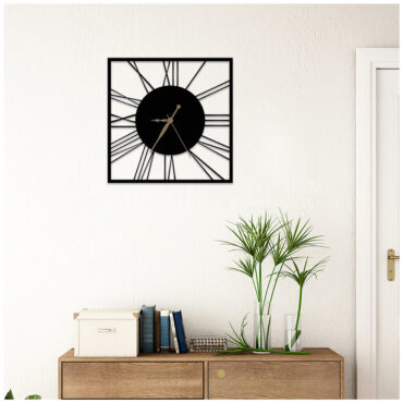 Classic Square Metal Wall Clock | Modern Premium | Living Room Bedroom | Home Decor | Analog 40 cm