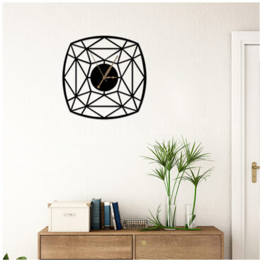 Crossing one Metal Wall Clock | Modern Premium | Living Room Bedroom | Home Decor | Analog 40 cm