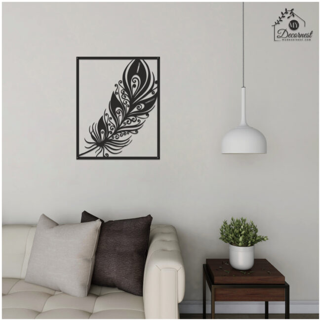 Krishna Feather with Hat Metal Art | Spiritual & Elegant Design | Premium Home Décor | Easy Installation