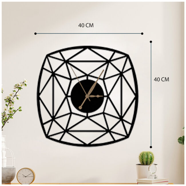 Crossing one Metal Wall Clock | Modern Premium | Living Room Bedroom | Home Decor | Analog 40 cm - Image 4