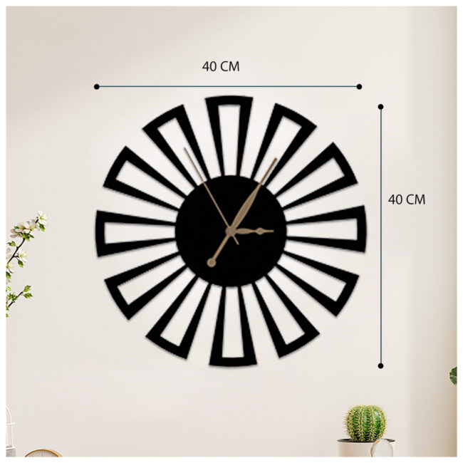 Flower Metal Wall Clock | Modern Premium | Living Room Bedroom | Home Decor | Analog 40 cm - Image 4