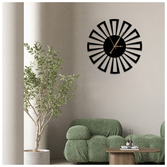 Flower Metal Wall Clock | Modern Premium | Living Room Bedroom | Home Decor | Analog 40 cm - Image 5