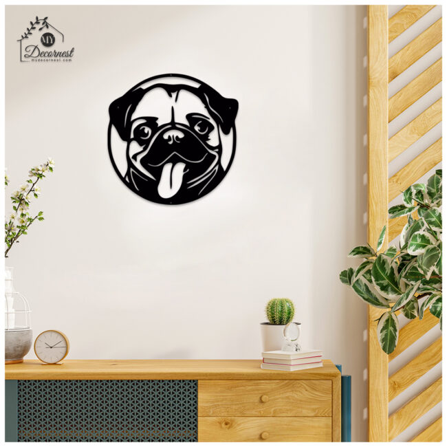 Puppy Face Metal Art | Cute & Lively Design | Perfect for Pet Lovers | Easy Installation - Image 4