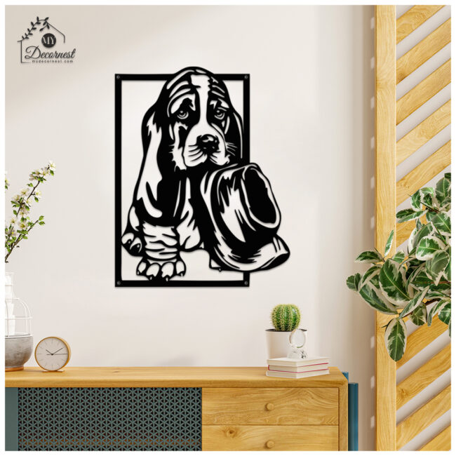 Dog with Hat Metal Art | Stylish & Fun Design | Unique Wall Décor | Easy to Hang - Image 4