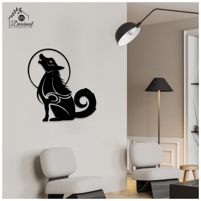 Wolf Wall Metal Art | Bold & Majestic Design | Premium Metal Craft | Perfect for Home & Office - Image 3