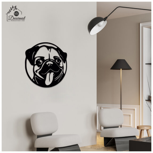 Puppy Face Metal Art | Cute & Lively Design | Perfect for Pet Lovers | Easy Installation - Image 3