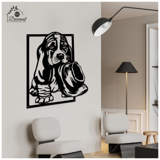 Dog with Hat Metal Art | Stylish & Fun Design | Unique Wall Décor | Easy to Hang - Image 3